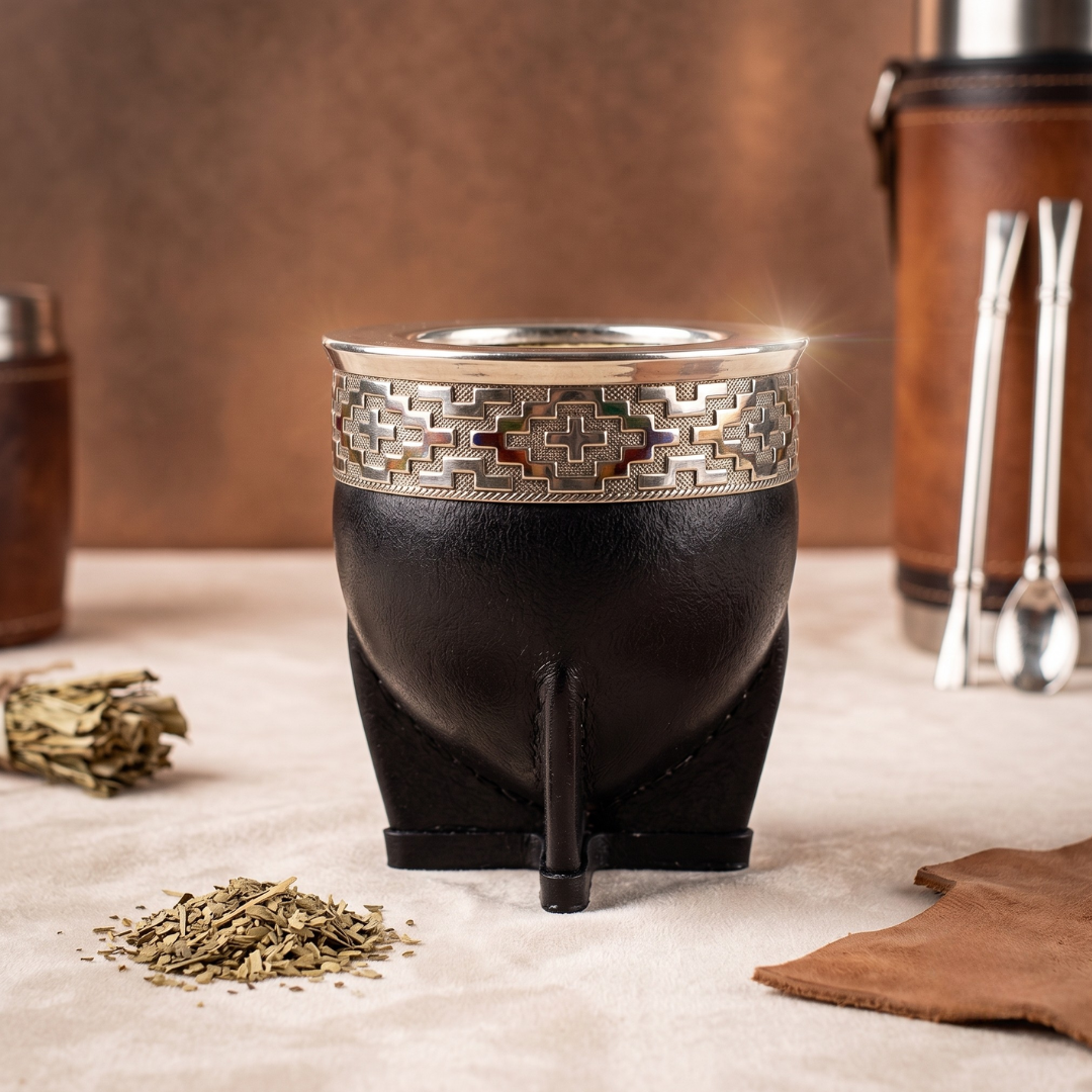 Handcrafted Alpaca & Leather Imperial Mate - Yerba Mate Cup