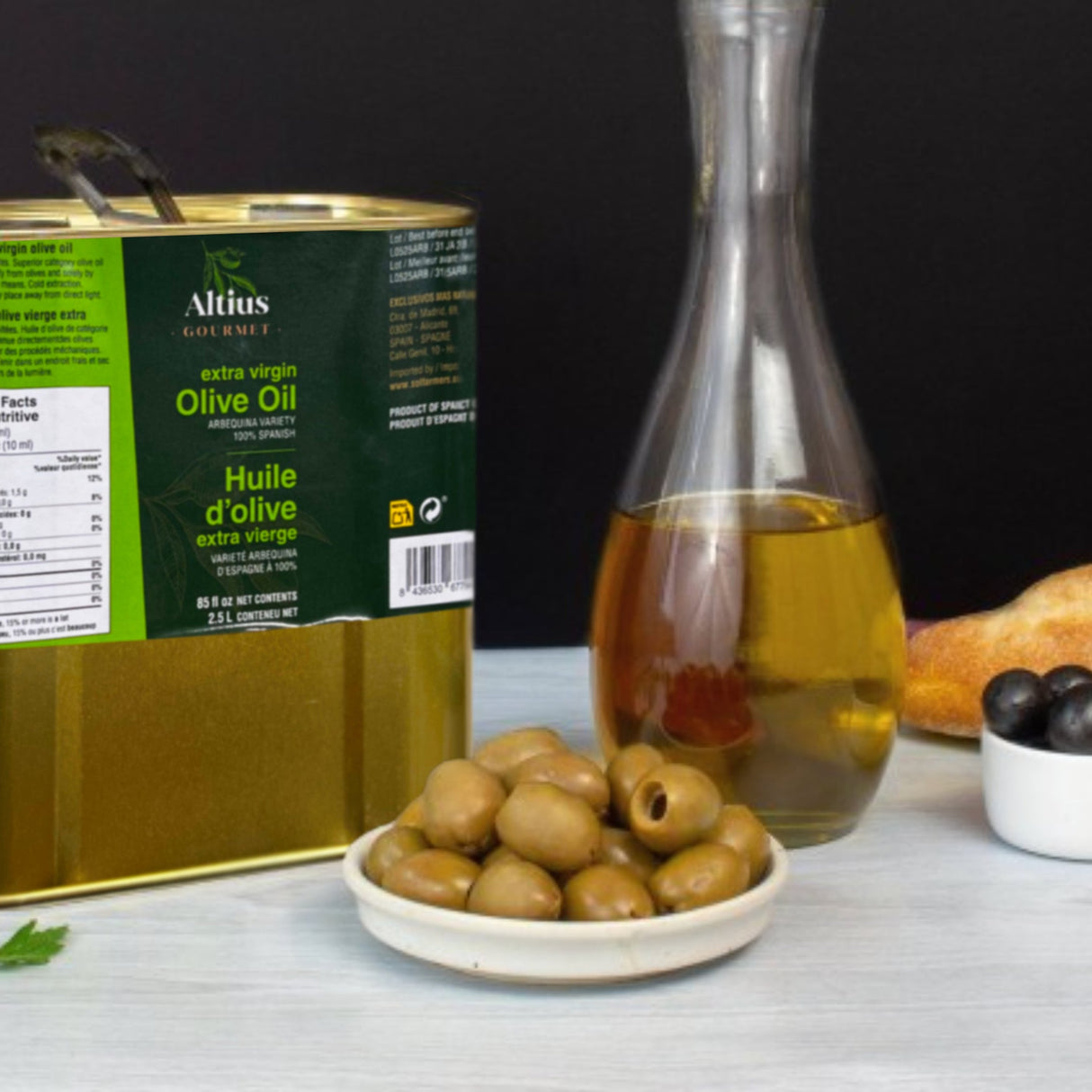 Extra Virgin Olive Oil Arbequina - Aceite de Oliva Extra Virgen. Altius, 2500ml