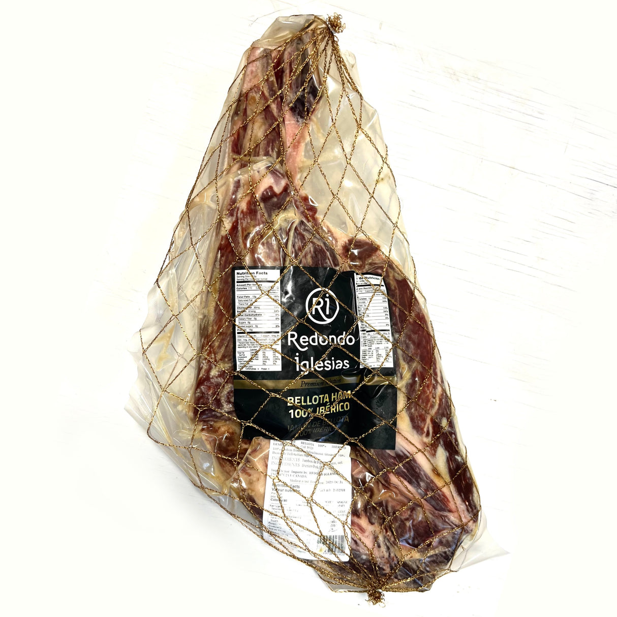 100% Iberian Acorn-fed Ham Boneless - Jamon Iberico Bellota Deshuesado. Redondo Iglesias