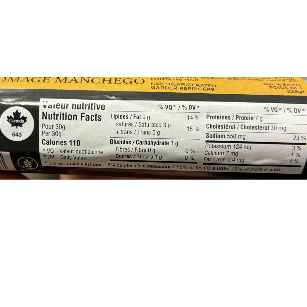 Spanish Dry Sausage with Manchego Cheese - Salchichon con Queso Manchego. Don Jose, Stick 225g - Solfarmers