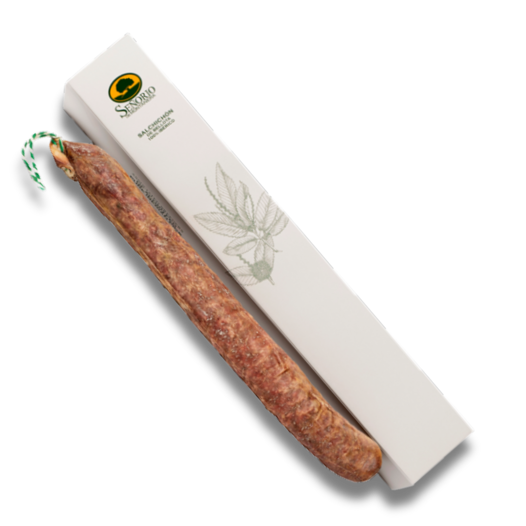 Acorn-fed Iberian Salchichon - Salchichón Ibérico Bellota - Señorio Montanera, Block 1kg