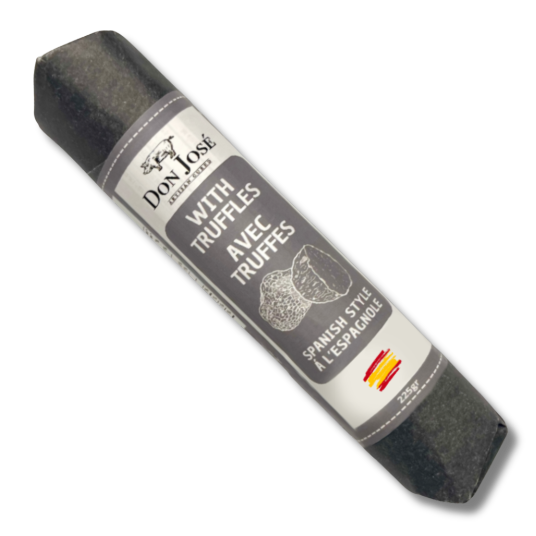 DON JOSÉ. Salchichon Espagnol à la Truffe - Salchichón Español con Trufa, Stick 225gr