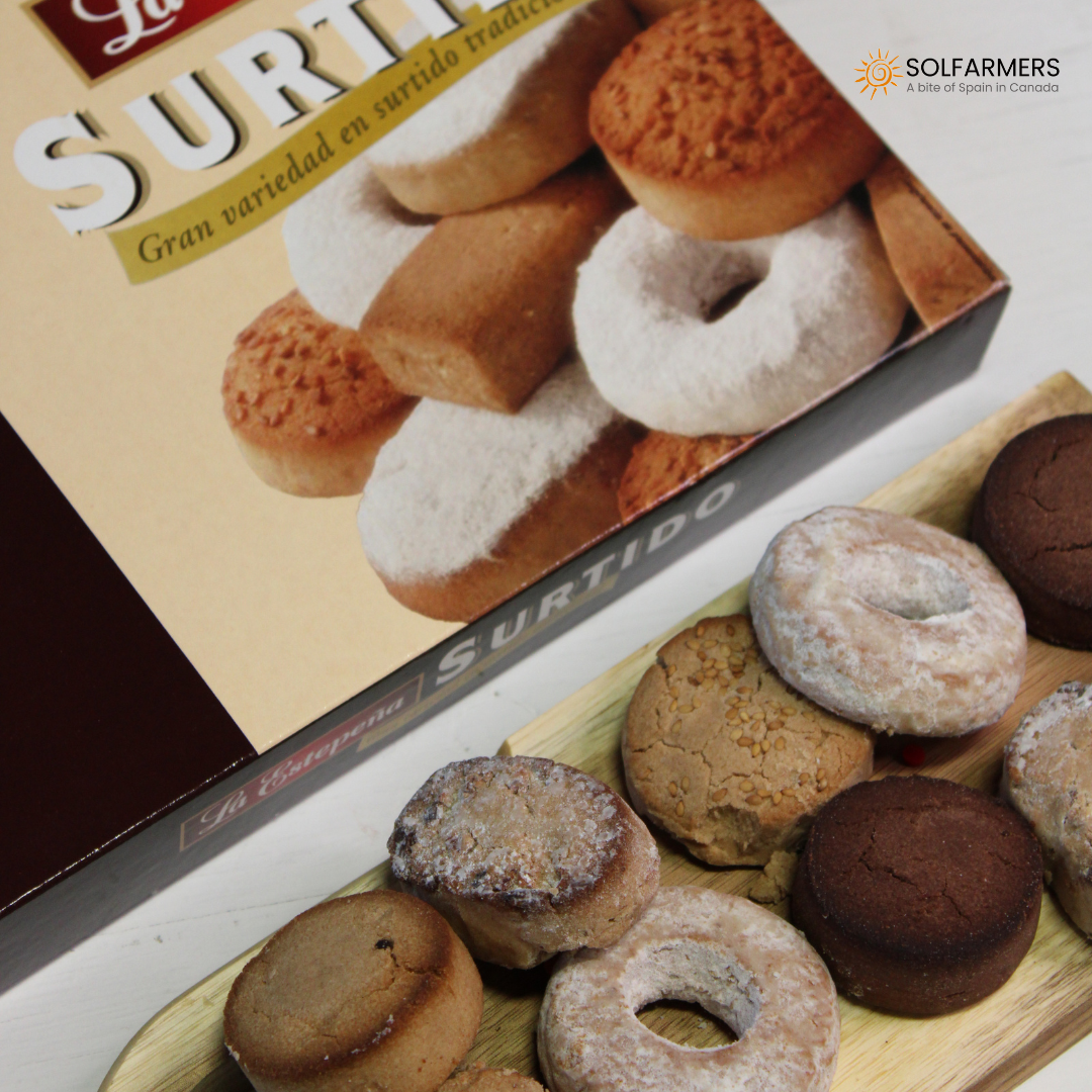 Traditional Assorted Almond Cookies - Surtido Tradicional. La Estepeña, 300g - Solfarmers