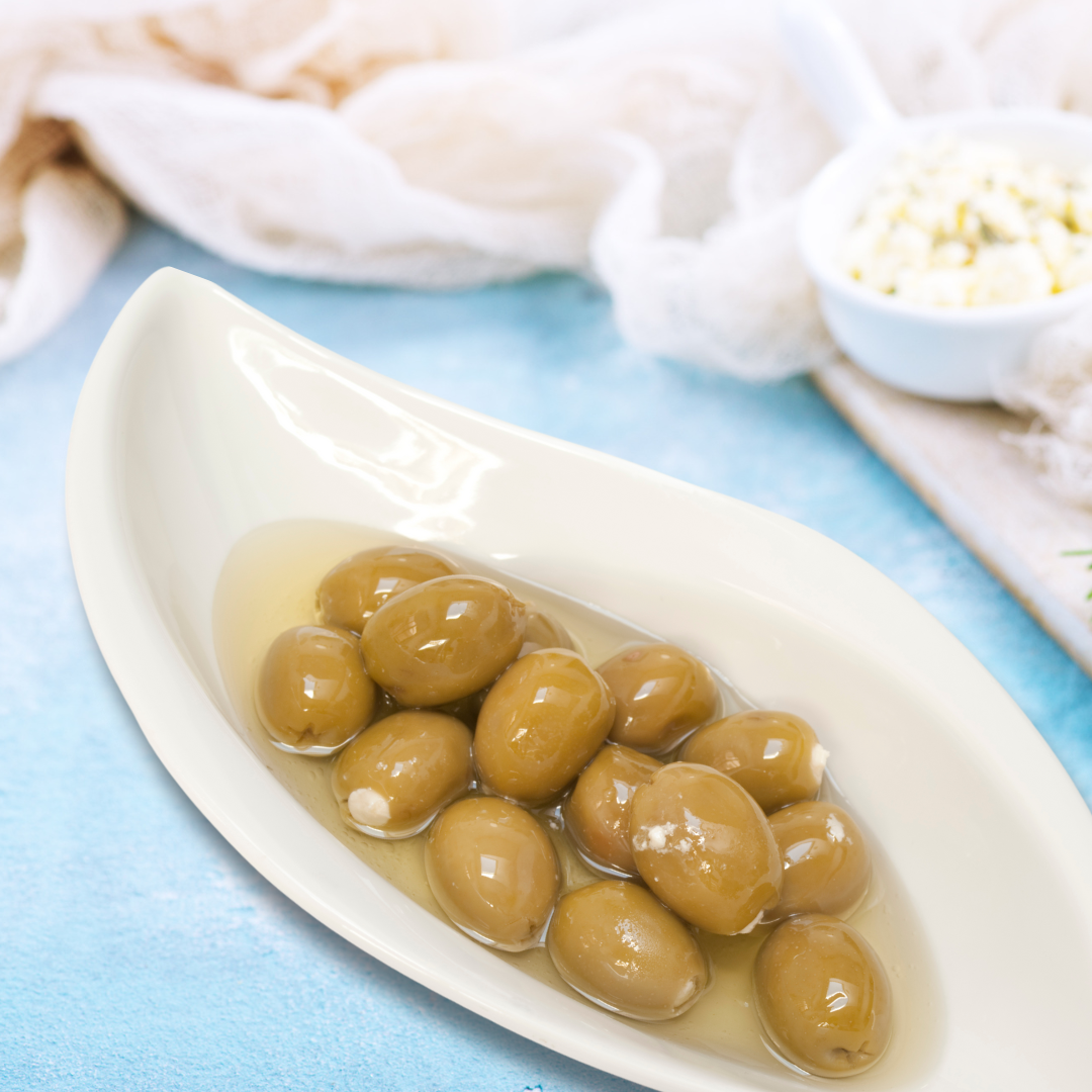 Anchovy Stuffed Green Olives - Aceitunas Rellenas Anchoa. El Faro, 350g - Solfarmers
