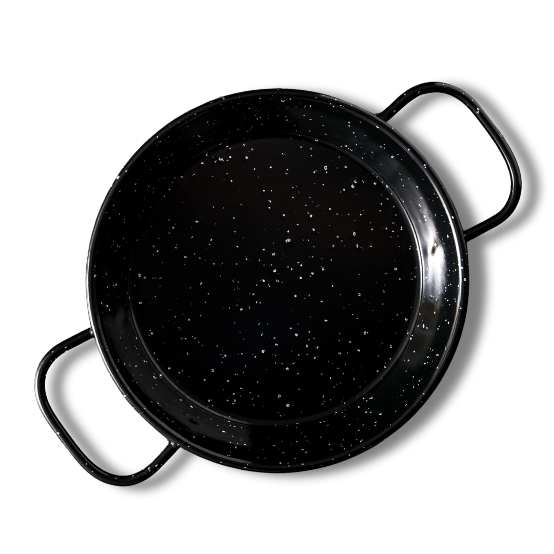 Enameled Paella Pan Suitable for Induction 30cm - 38cm - Solfarmers