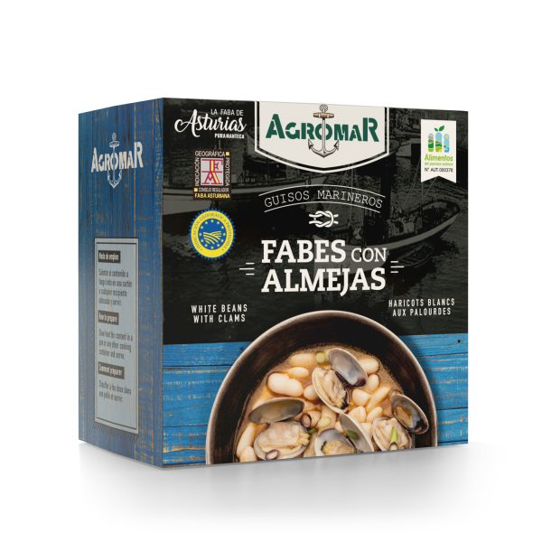 White Beans with Clams - Fabes de Asturias con Almejas. Agromar, 420 g