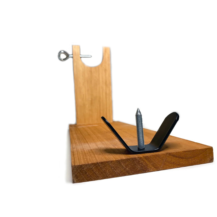 Wood Ham Stand Kit and knife / Set Jamonero madera y cuchillo, Steel Blade