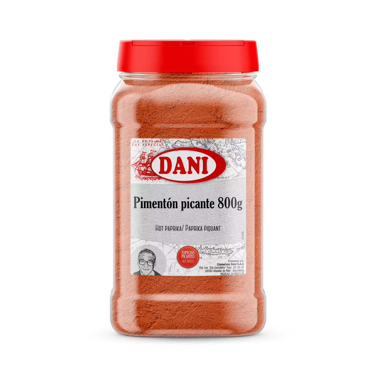 Smoked Hot Paprika - Pimenton Picante. Dani, 800g