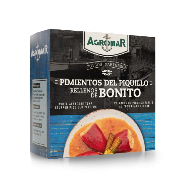 White Tuna Stuffed Piquillo Peppers - Pimientos Rellenos de Bonito, Agromar, 280 g