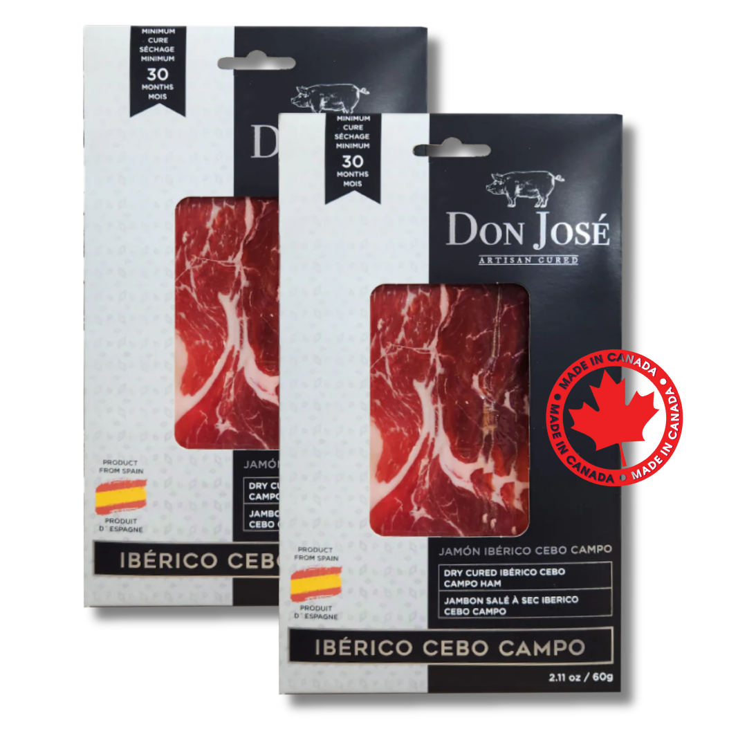 Jambon Ibérico Cebo Campo affiné à sec (2 unités) – Don Jose Artisan Cured