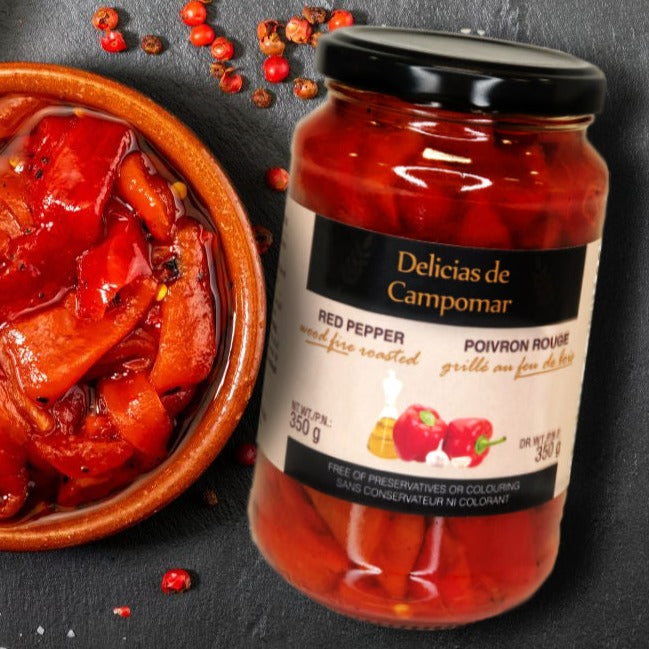 Delicias de Campomar Red Pepper Wood Fire Roasted 350g - Solfarmers