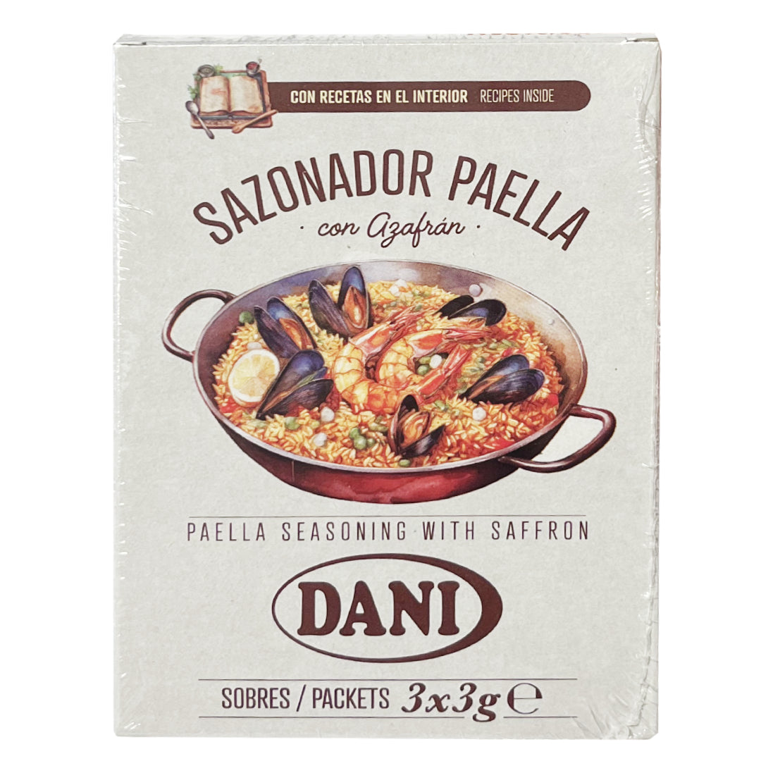 Paella Seasoning with Saffron - Sazonador de Paella con Azafran. Dani, 9g - Solfarmers
