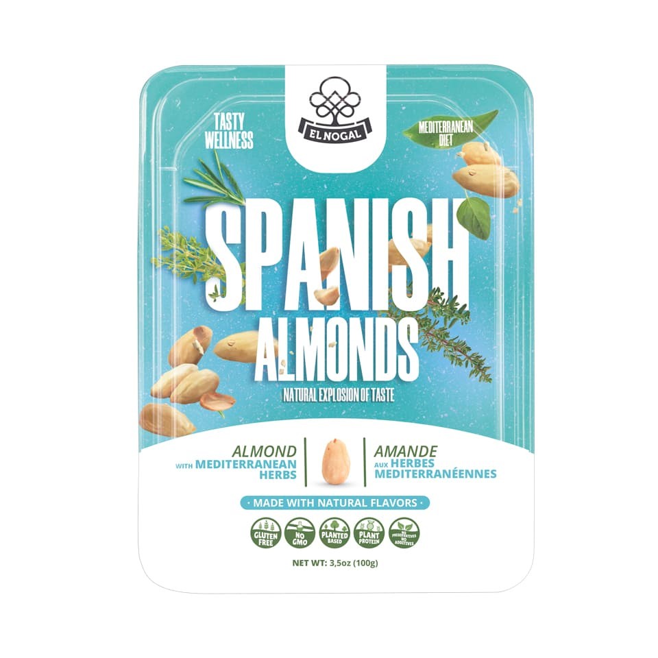 El Nogal Valencia Almonds Mediterranean Herbs, Tray 100g - Solfarmers