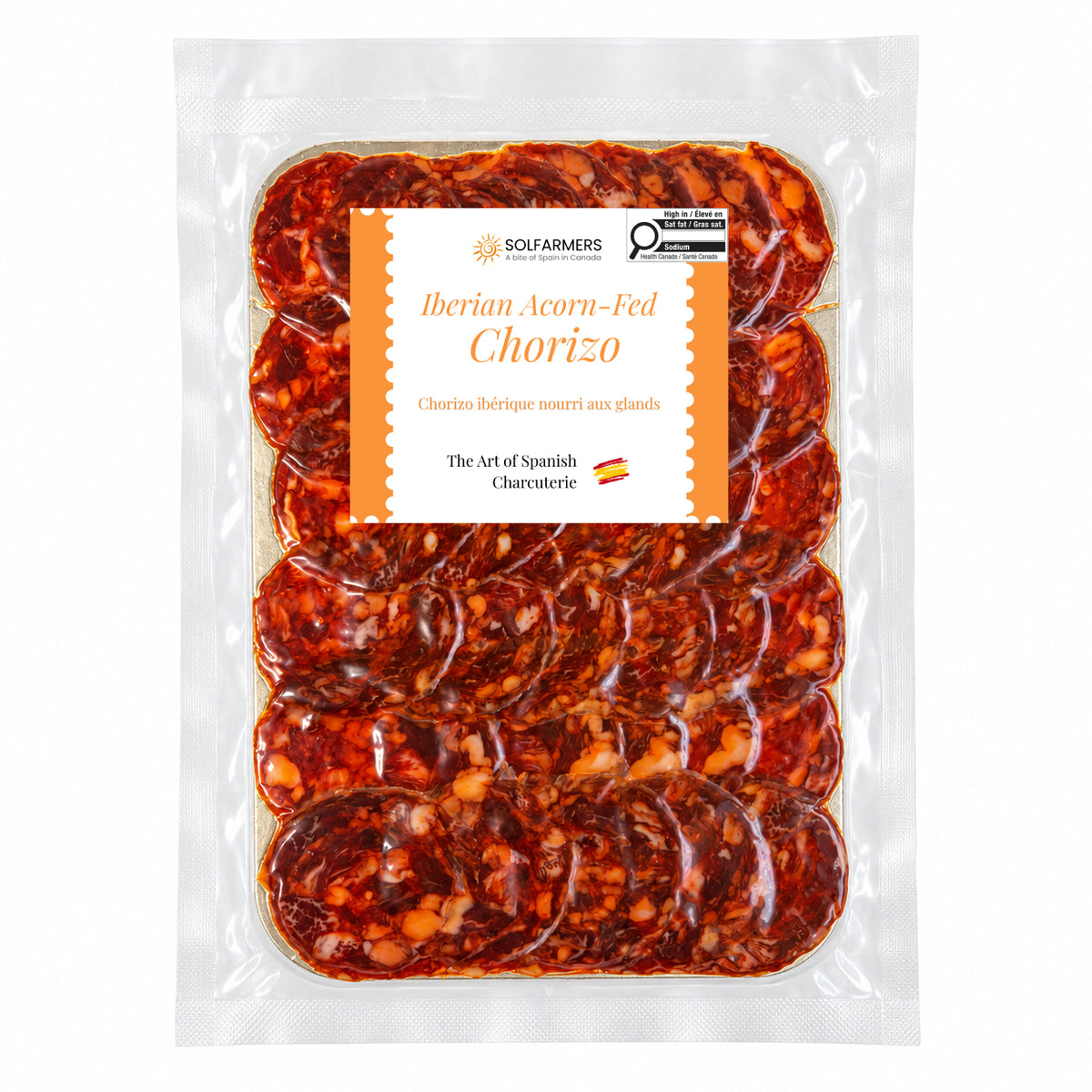 Chorizo Iberian Acorn-Fed sliced - Chorizo Ibérico Bellota. 80 g