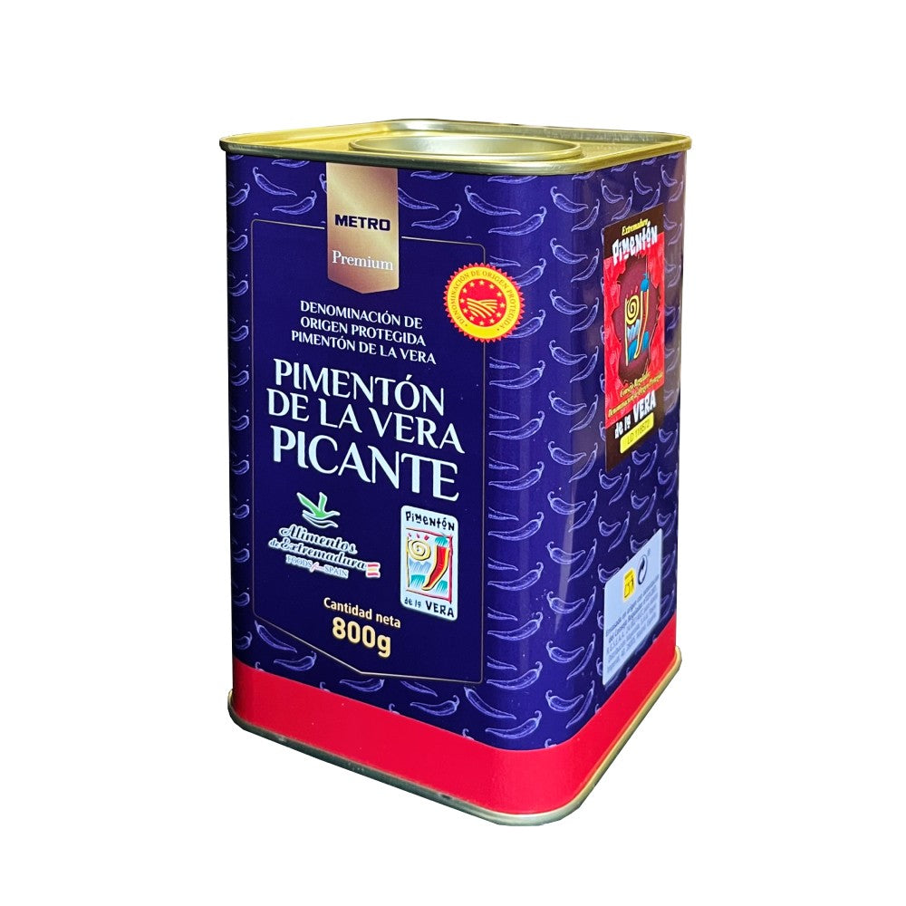 Smoked Hot Paprika from La Vera - Pimenton Picante de La Vera. Metro Premium, 800g