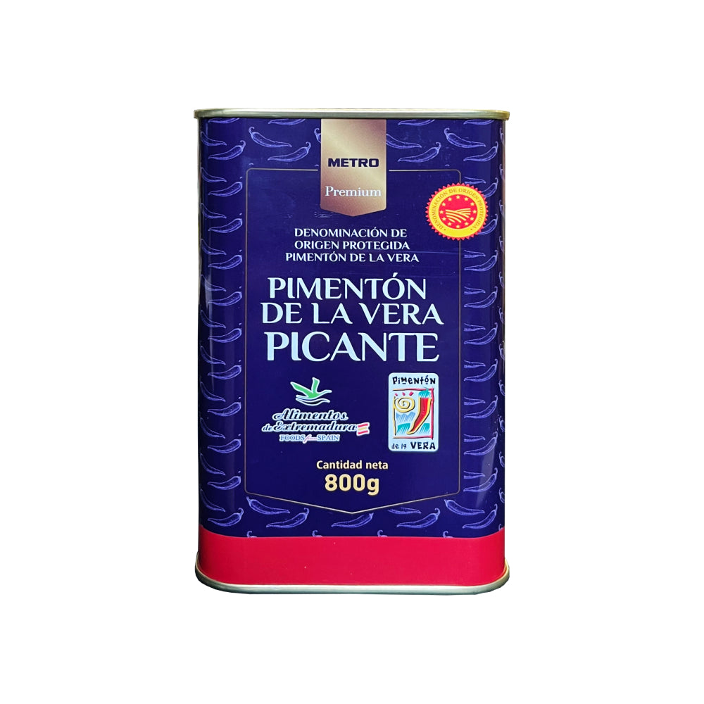 Smoked Hot Paprika from La Vera - Pimenton Picante de La Vera. Metro Premium, 800g