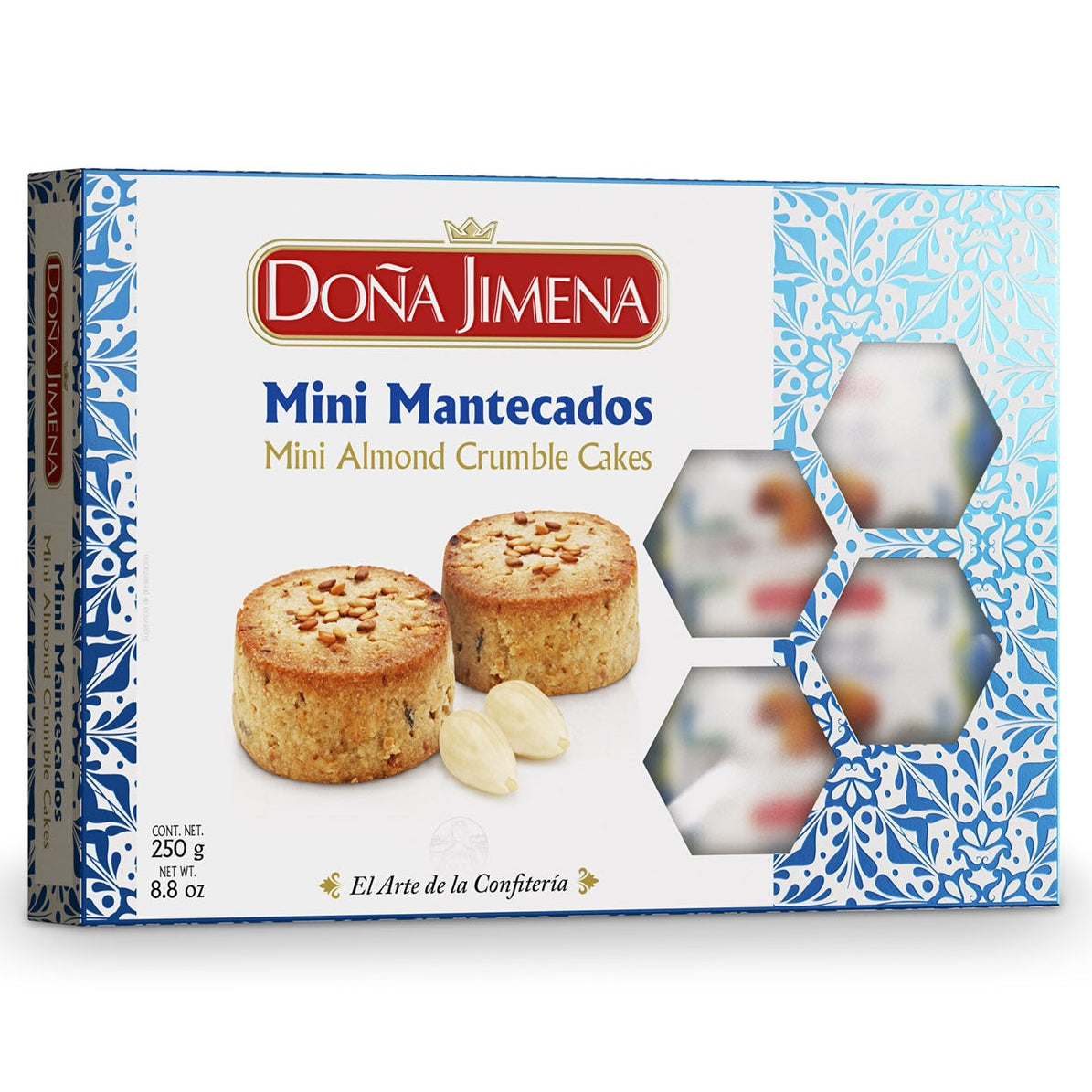 Mini Almond Crumble Cakes - Mini Mantecados. Doña Jimena, 250g