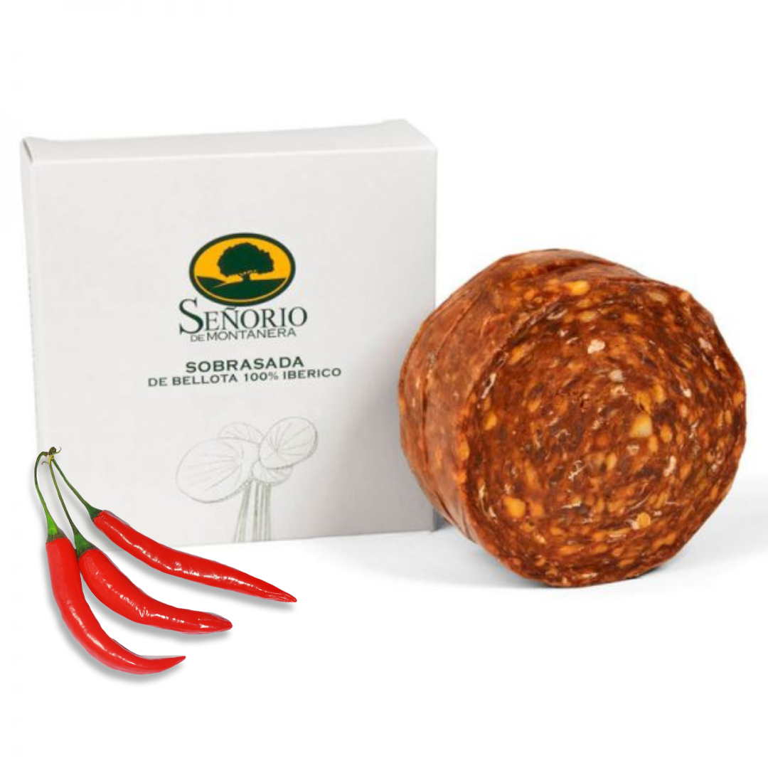 Acorn Fed Iberian Semi Soft Spicy Chorizo - Sobrasada Ibérica Bellota Picante. 350g