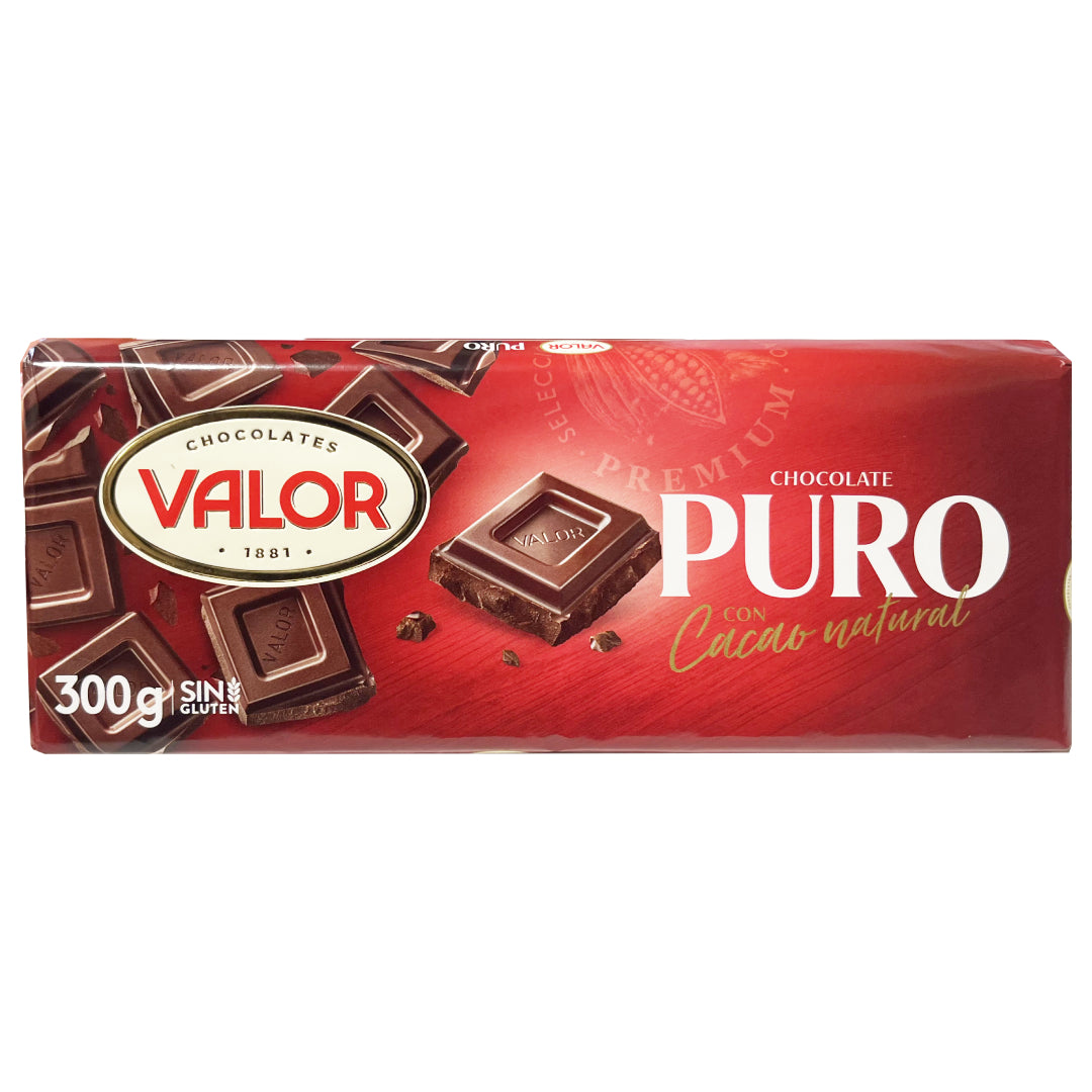 Pure Chocolate with Natural Cocoa. Valor, 300g