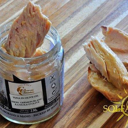 Gourmet white tuna loins (Bonito del Norte) in olive oil - Solfarmers