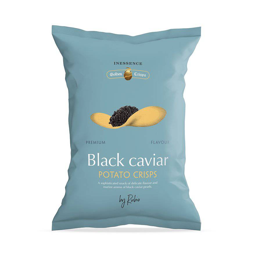 Inessence potato chips black caviar - Solfarmers