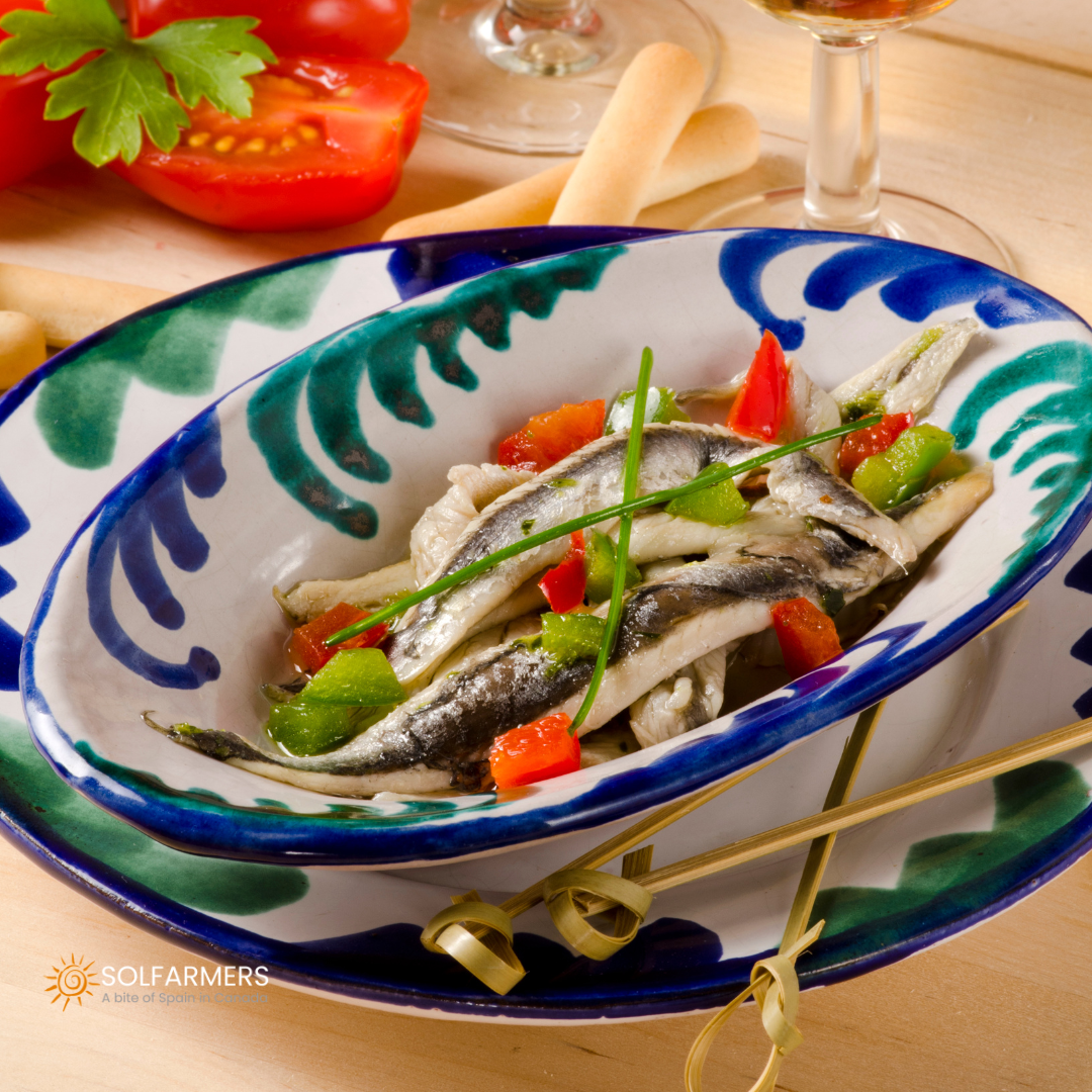 Spanish Seafood: Boquerones White Anchovies and Anchovies at Solfarmer ...