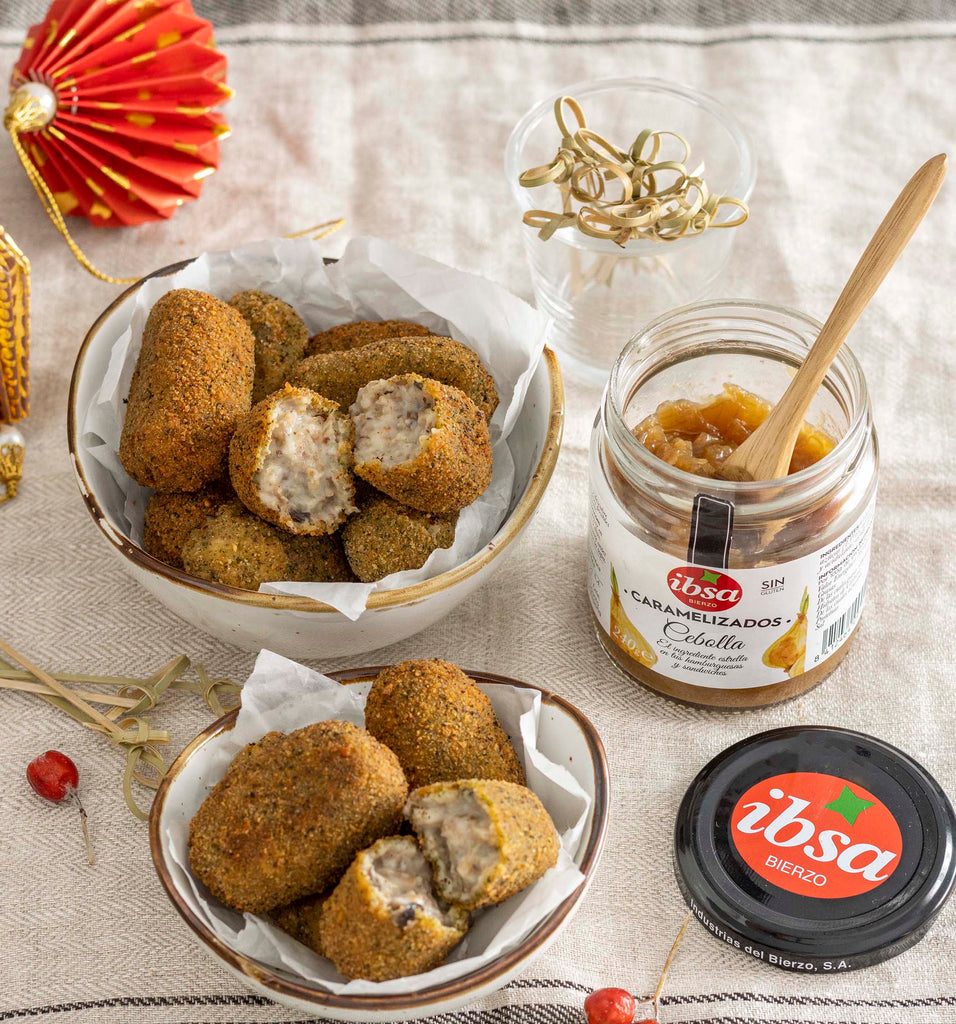 Mushroom with caramelized onions croquettes