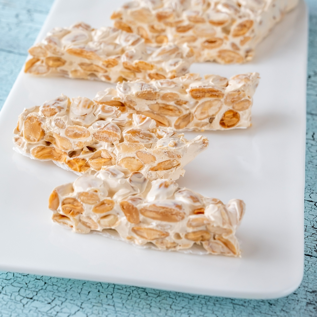 Traditional AntiuXixona Spanish turrones assortment
