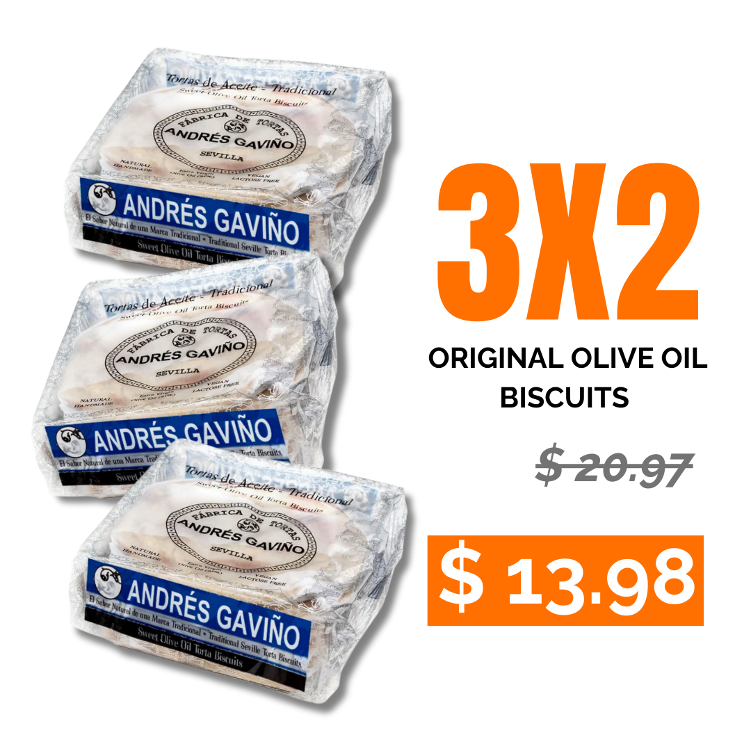 3x2 Pack - Tortas Original Olive Oil, Andres Gavino