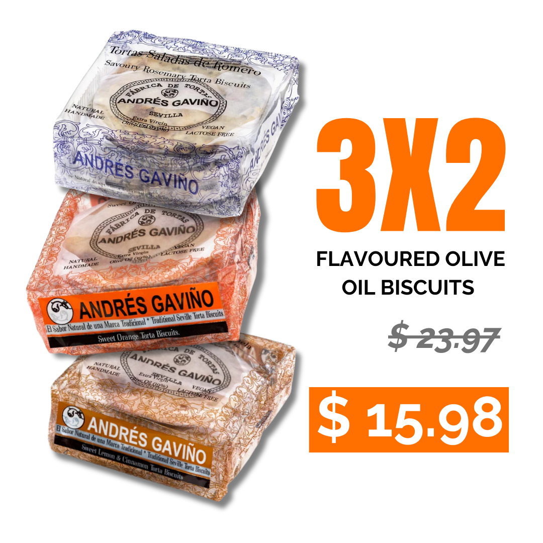 3x2 Pack - Spanish Tortas Original, Orange, Cinnamon
