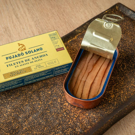 Cantabrian Anchovy in Olive Oil - Anchoa Cantabrica Aceite de Oliva. Pujado Solano, 50g