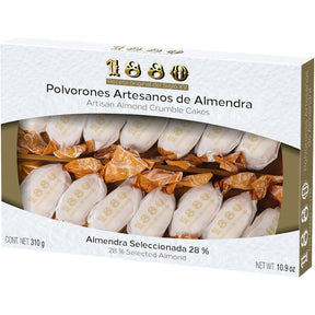 Artisan Almond Crumble Cakes - Polvorones Artesanos Almendra. 1880, 310 g - Solfarmers