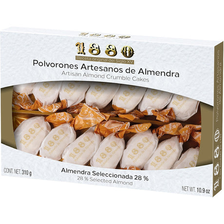 Artisan Almond Crumble Cakes - Polvorones Artesanos Almendra. 1880, 310 g - Solfarmers