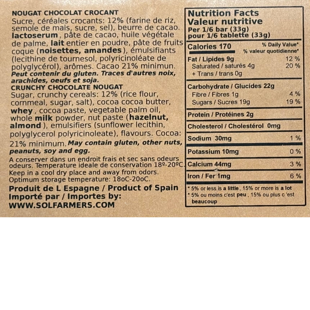 Turrón Croquant Chocolat AntiuXixona, 200g