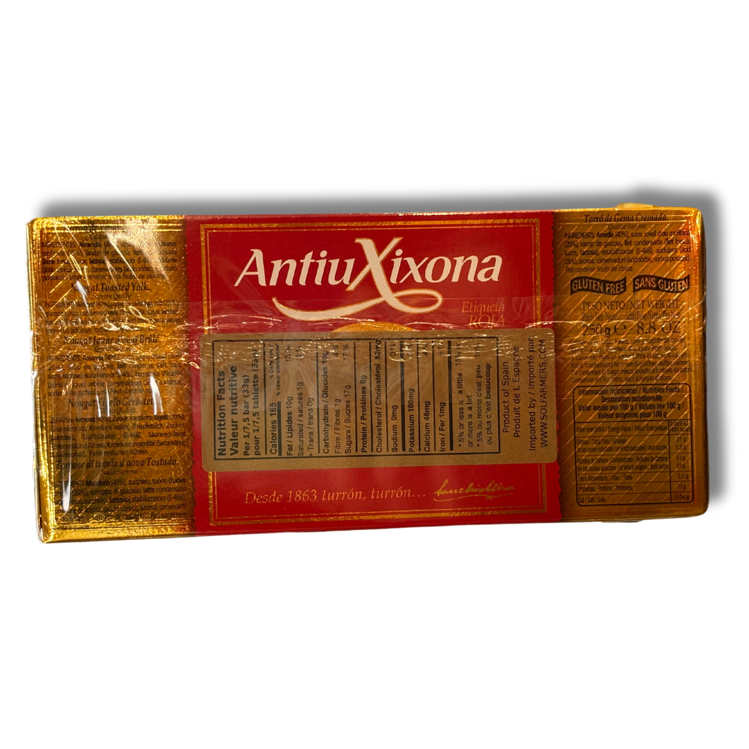 Egg Yolk Nougat - Turron de Yema Tostada. AntiuXixona, 250g