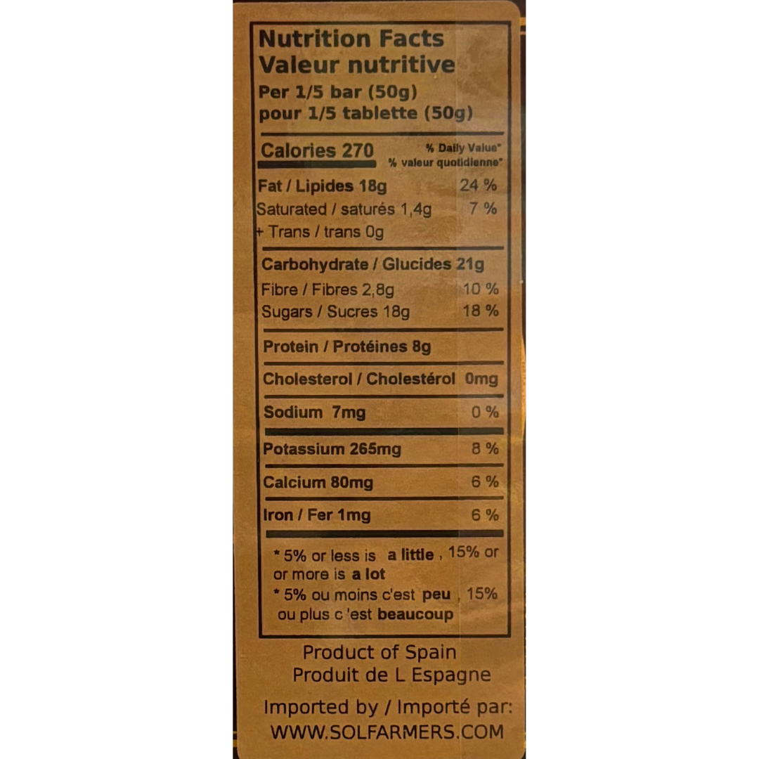 Alicante Crunchy Nougat - Turron Alicnte DOP Duro. AntiuXixona, 250g