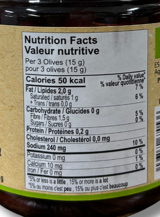 Mas Vell Organic Empeltre Natural Black Olives from Aragon 370 ML - Solfarmers