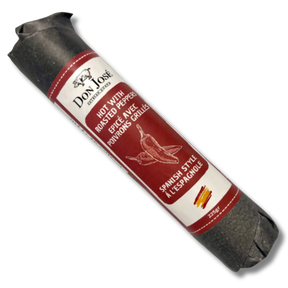 Spanish Hot Dry Sausage with Roasted Peppers - Salchichon Picante. Don Jose, Stick 225g - Solfarmers