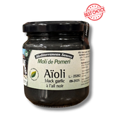 Mediterranean Aioli Black Garlic sauce 185g - Solfarmers
