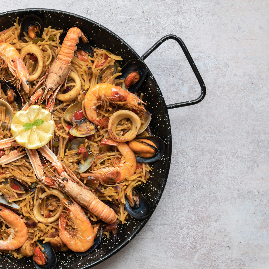 Enameled Paella Pan Suitable for Induction 30cm  - 38cm - Solfarmers