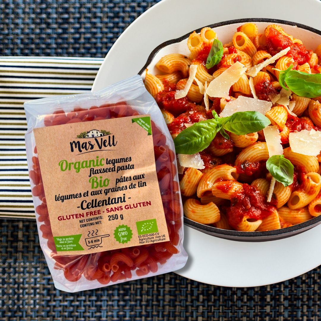 Pâtes Centellani Bio Lentilles Rouges &amp; Pois Chiches - MasVell, 250g