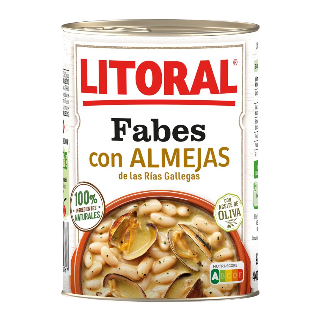 Beans with Clams - Fabes con Almejas. Litoral, 440 g