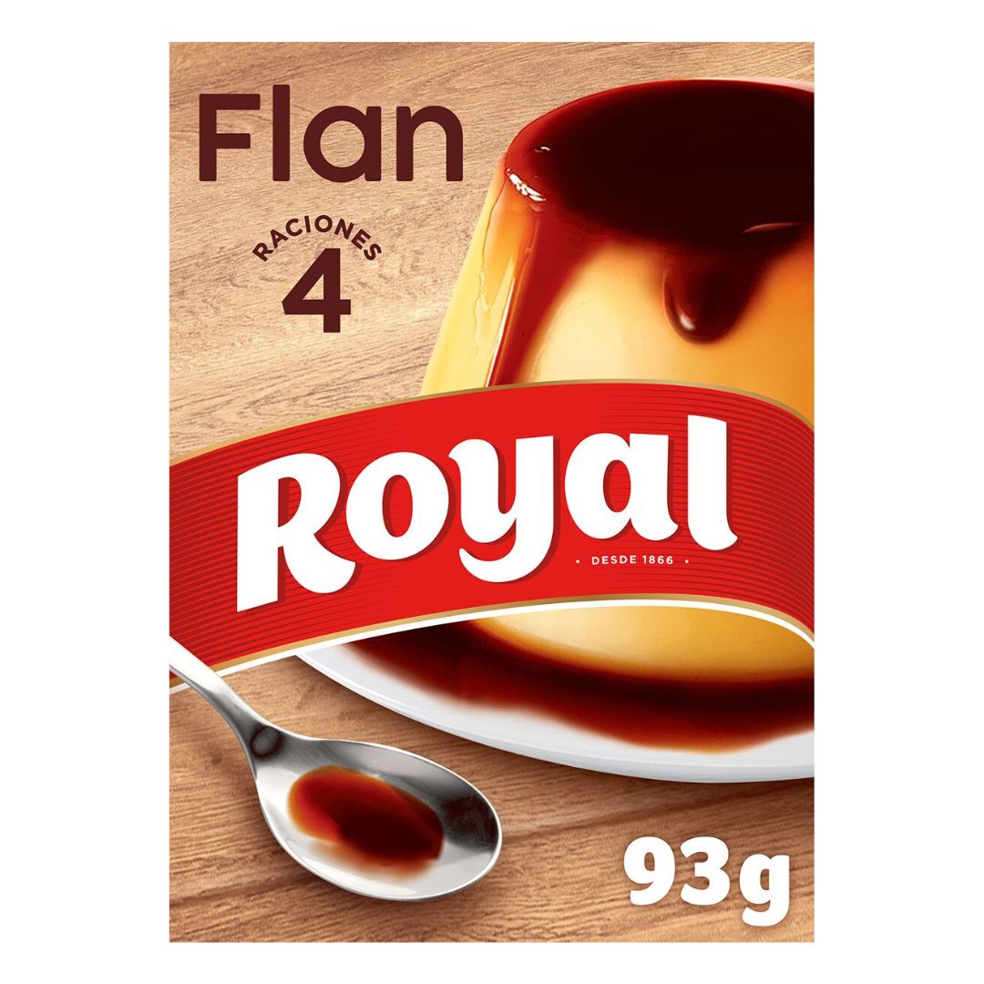 Flan Mix with Caramel. Flan con Caramelo. Royal, 93g