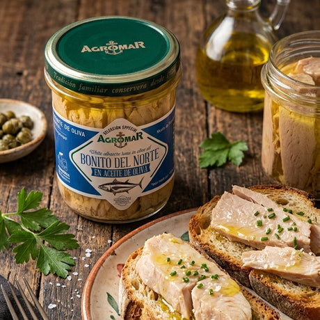 White Tuna in Olive Oil - Bonito del Norte en Aceite de Oliva. Agromar, 190 g