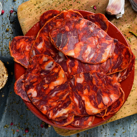 Acorn-Fed Iberian Chorizo - Iberico de Bellota. La Barrica, Block 1kg