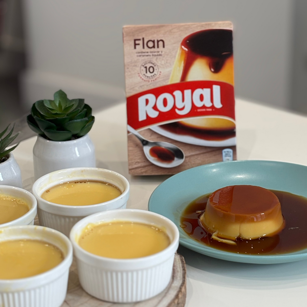 Flan Mix with Caramel. Flan con Caramelo. Royal, 93g - Solfarmers
