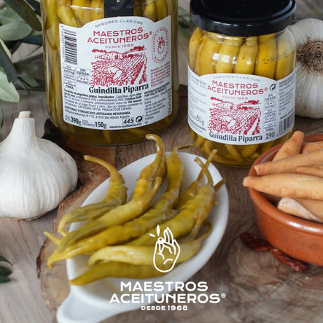 Green Peppers - Guindilla Piparra. Maestros Aceituneros, 390g