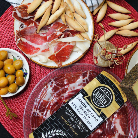 Grain & Grass Fed Ham 50% Iberian - Jamon Cebo 50% Iberico. La Barrica, Hand Cut 90g