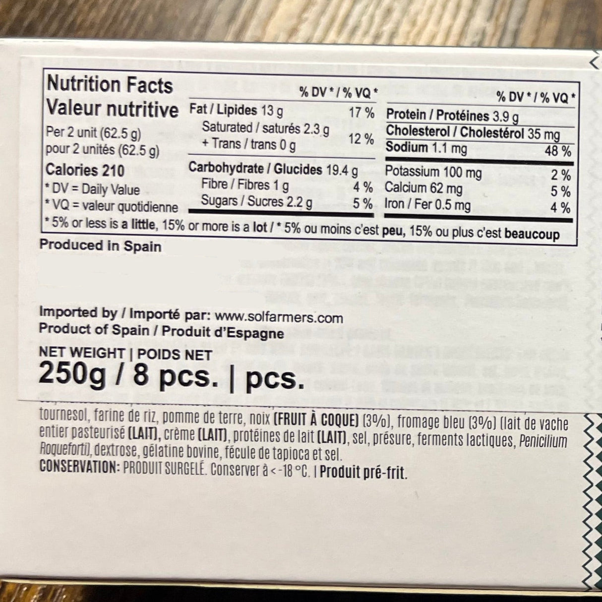 Blue Cheese & Walnuts Croquettes for Air Fryer & Oven - Croquetas Queso. La Cocina de Senén, 200g