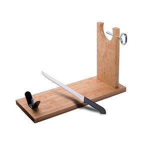 Wood Ham Stand Kit and knife / Set Jamonero madera y cuchillo, Steel Blade - Solfarmers